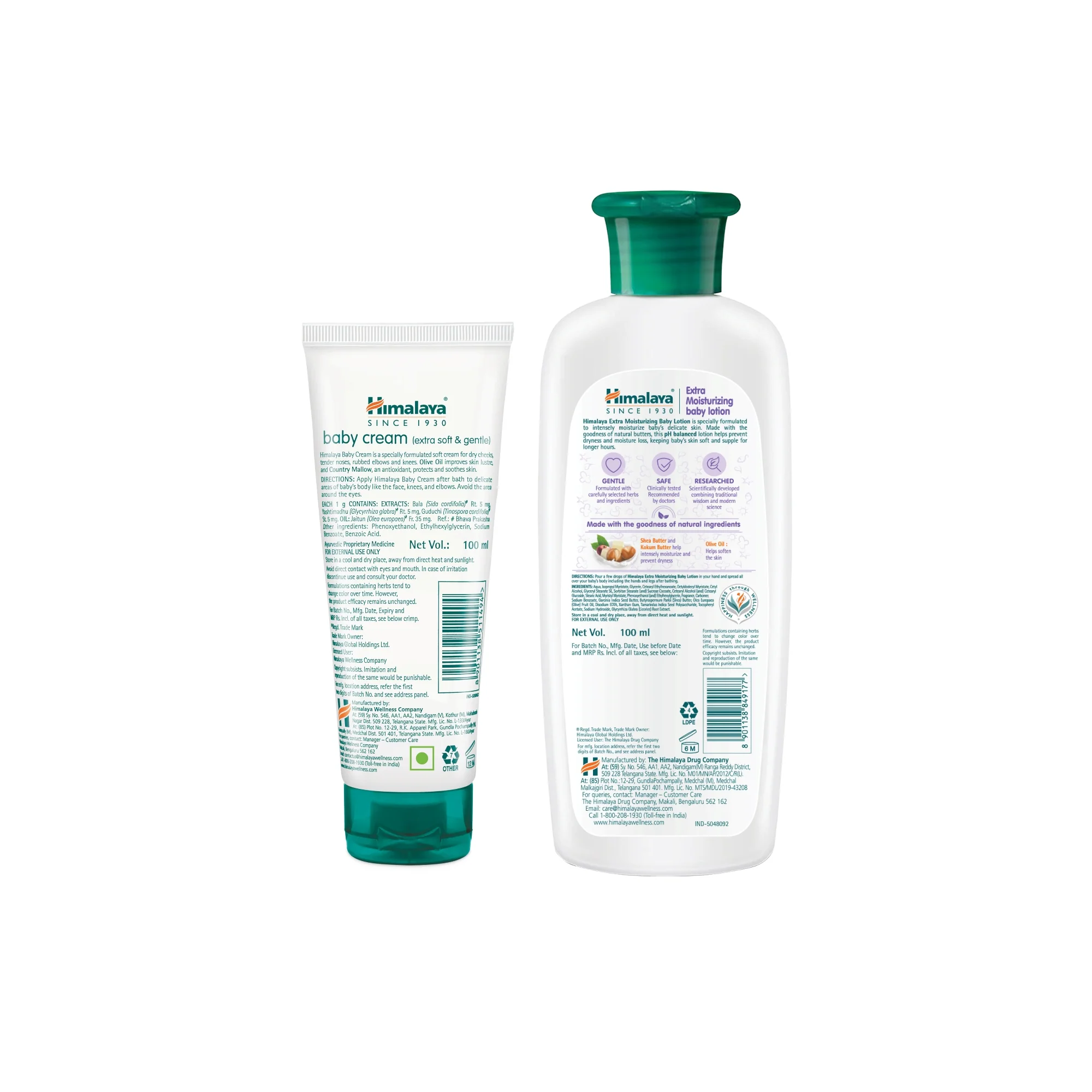 Baby Cream and Extra Moisturizing Baby Lotion Combo - Image 2