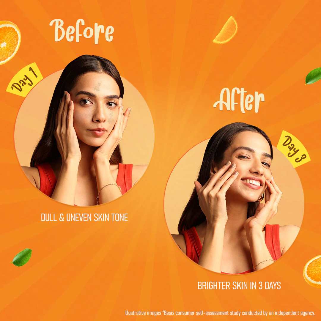 Brightening Vitamin C Orange Face Serum Cream - Image 4