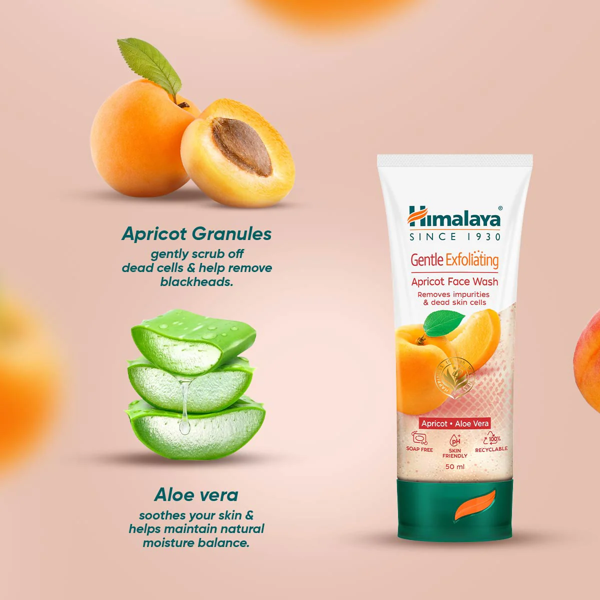 Gentle Exfoliating Apricot Face Wash - Image 2
