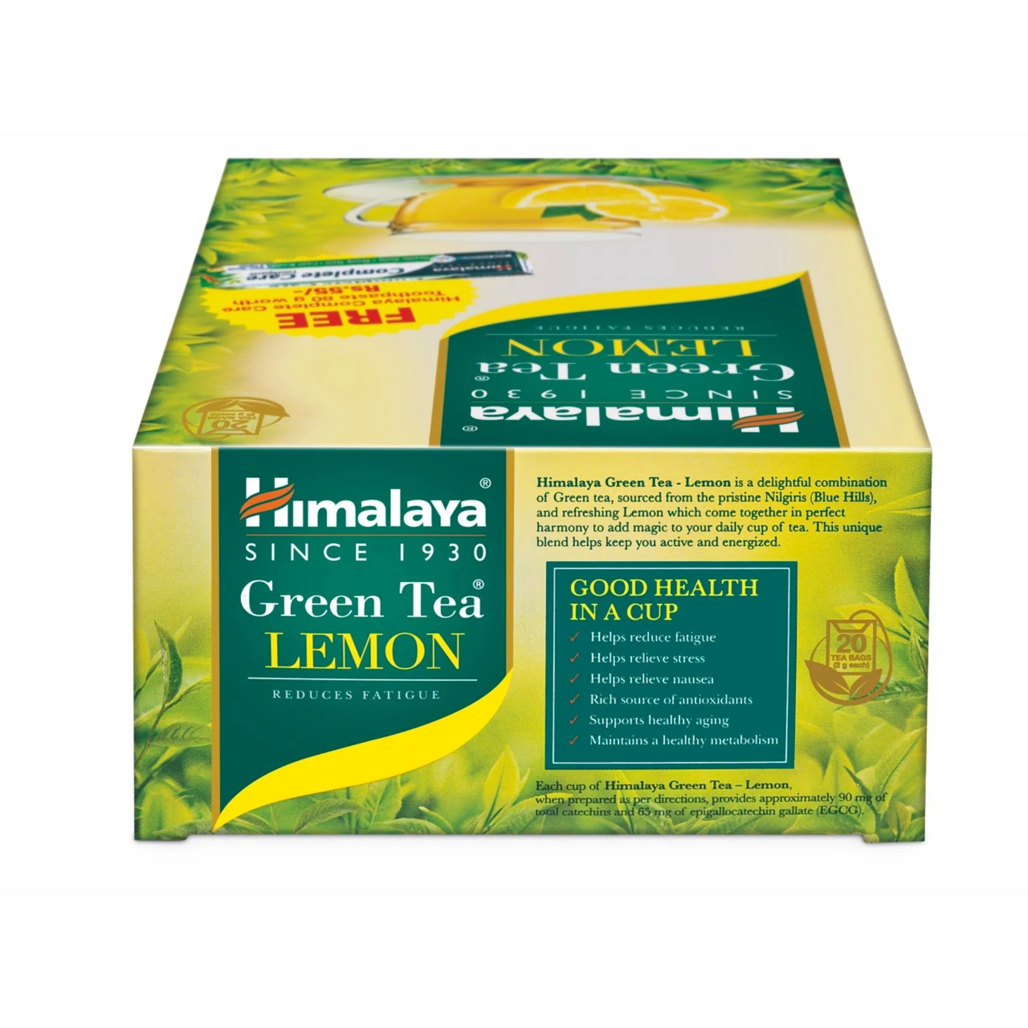 GREEN TEA LEMON 2G´20s + COMPLETE CARE TOOTHPASTE 80G FREE OFFER PACK - Image 3