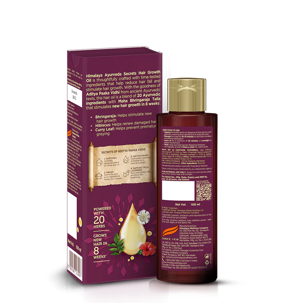 Himalaya Ayurveda Secrets Hair Growth Oil - Image 2