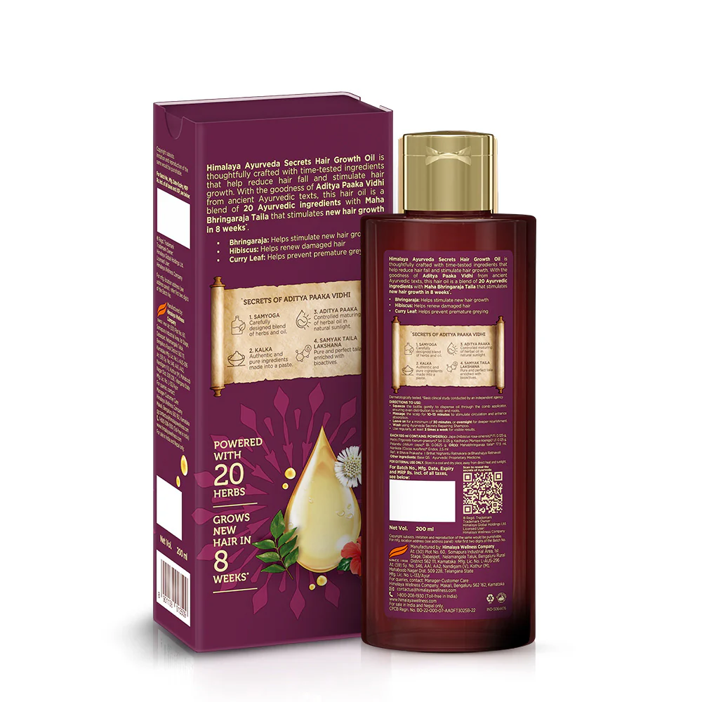 Himalaya Ayurveda Secrets Hair Growth Oil - Image 3