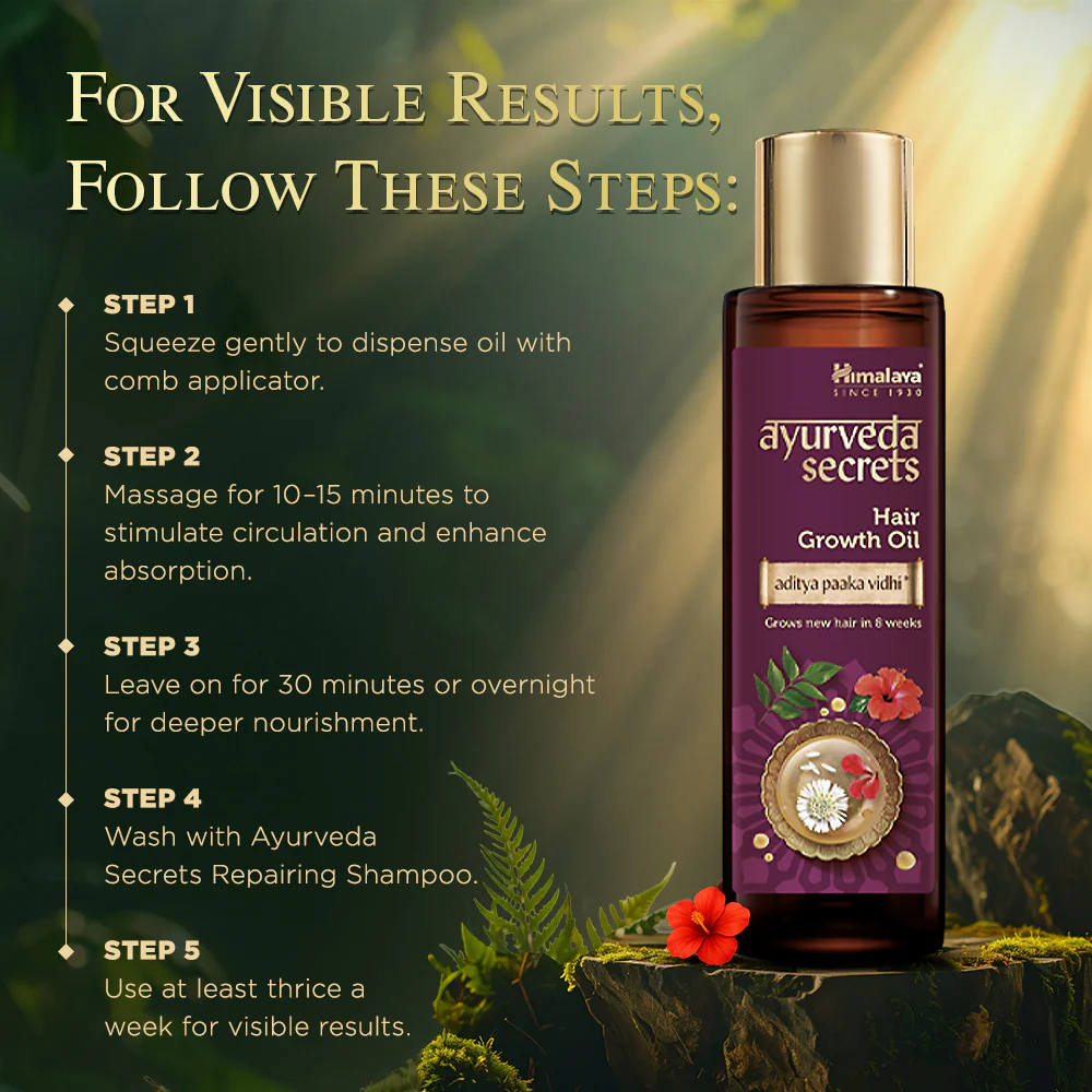 Himalaya Ayurveda Secrets Hair Growth Oil - Image 8