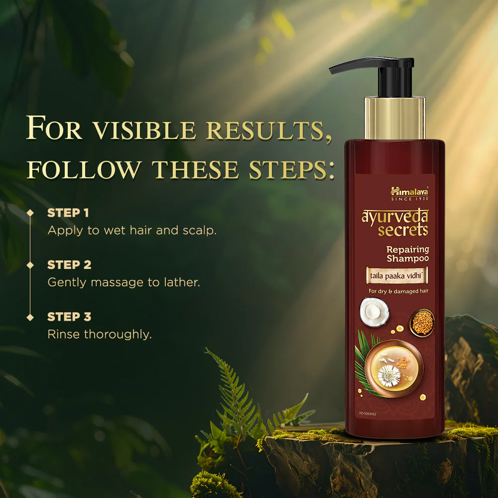 Himalaya Ayurveda Secrets Repairing Shampoo - Image 8