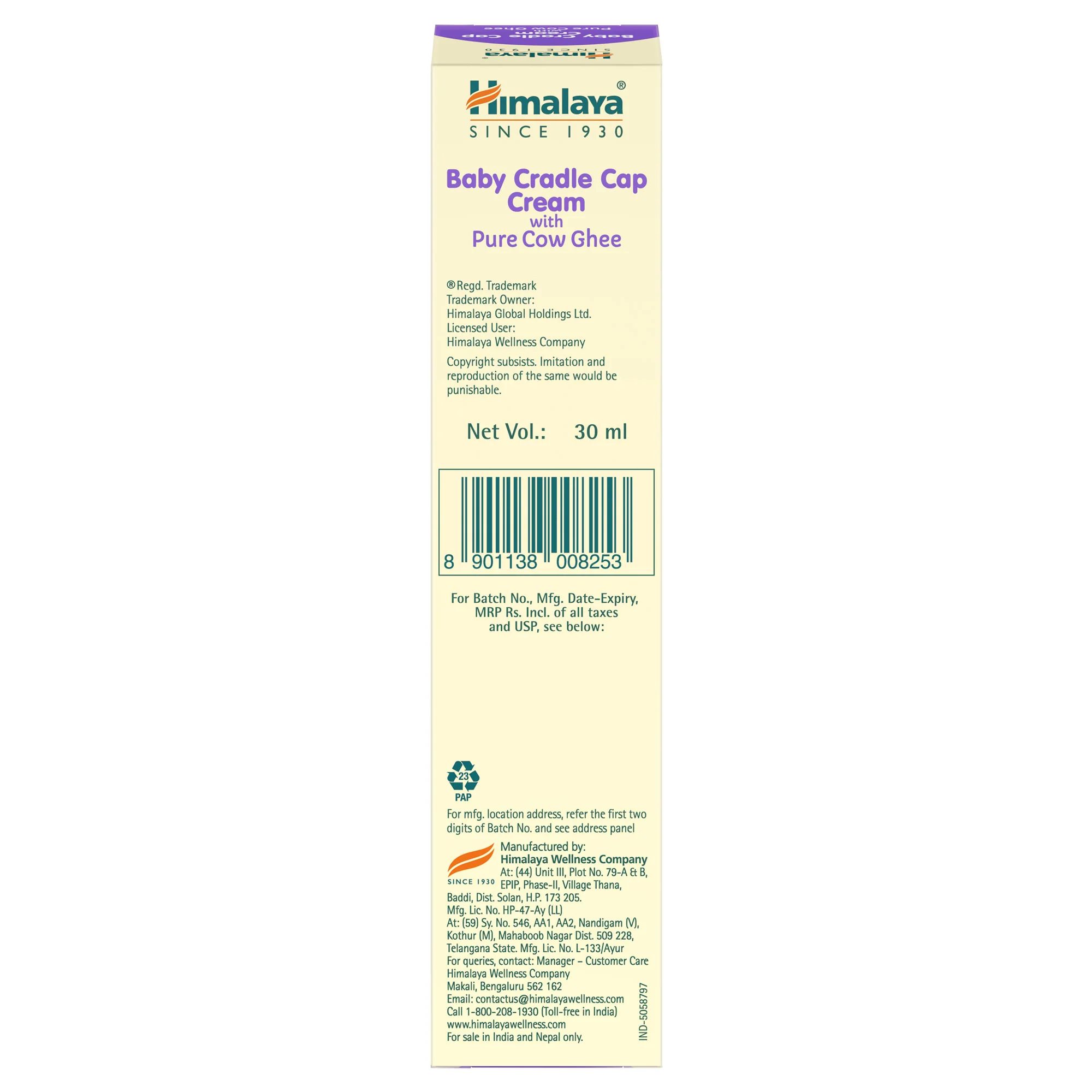 Himalaya Baby Cradle Cap Cream with Pure Cow Ghee - Image 4