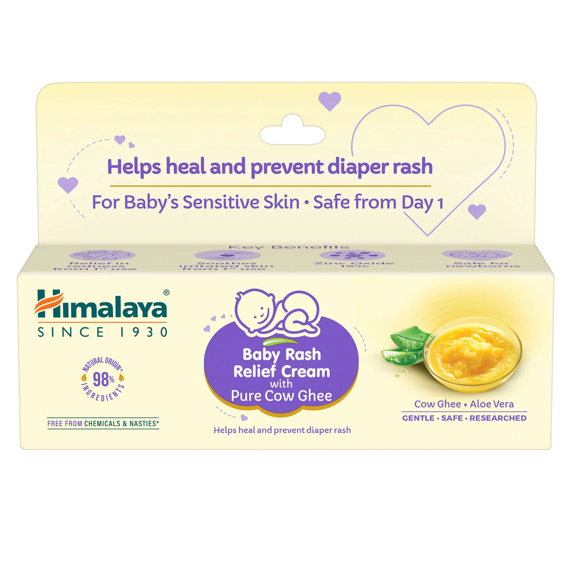 Himalaya Baby Rash Relief Cream with Pure Cow Ghee - Image 5