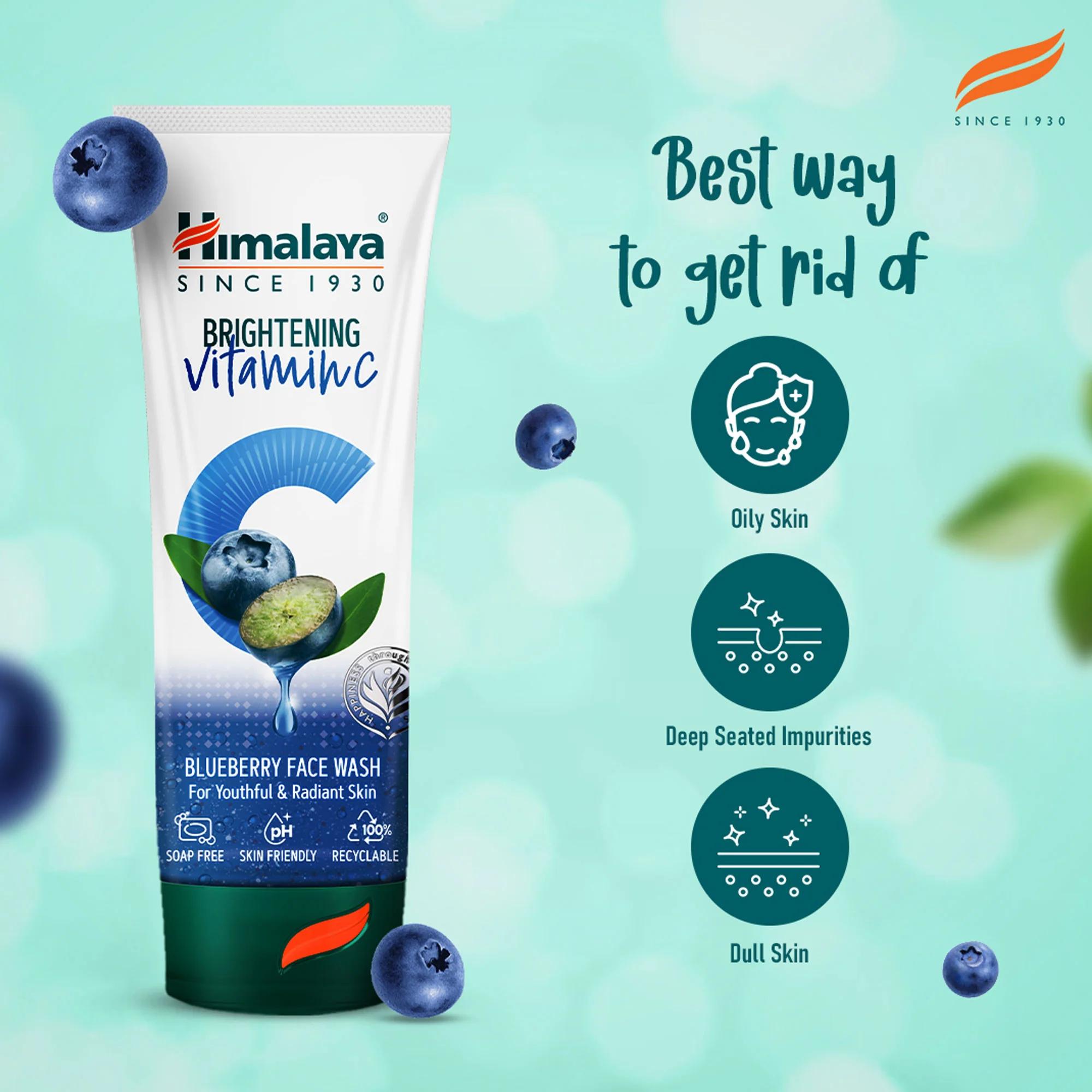 Himalaya Brightening Vitamin C Blueberry Face Wash - Image 5