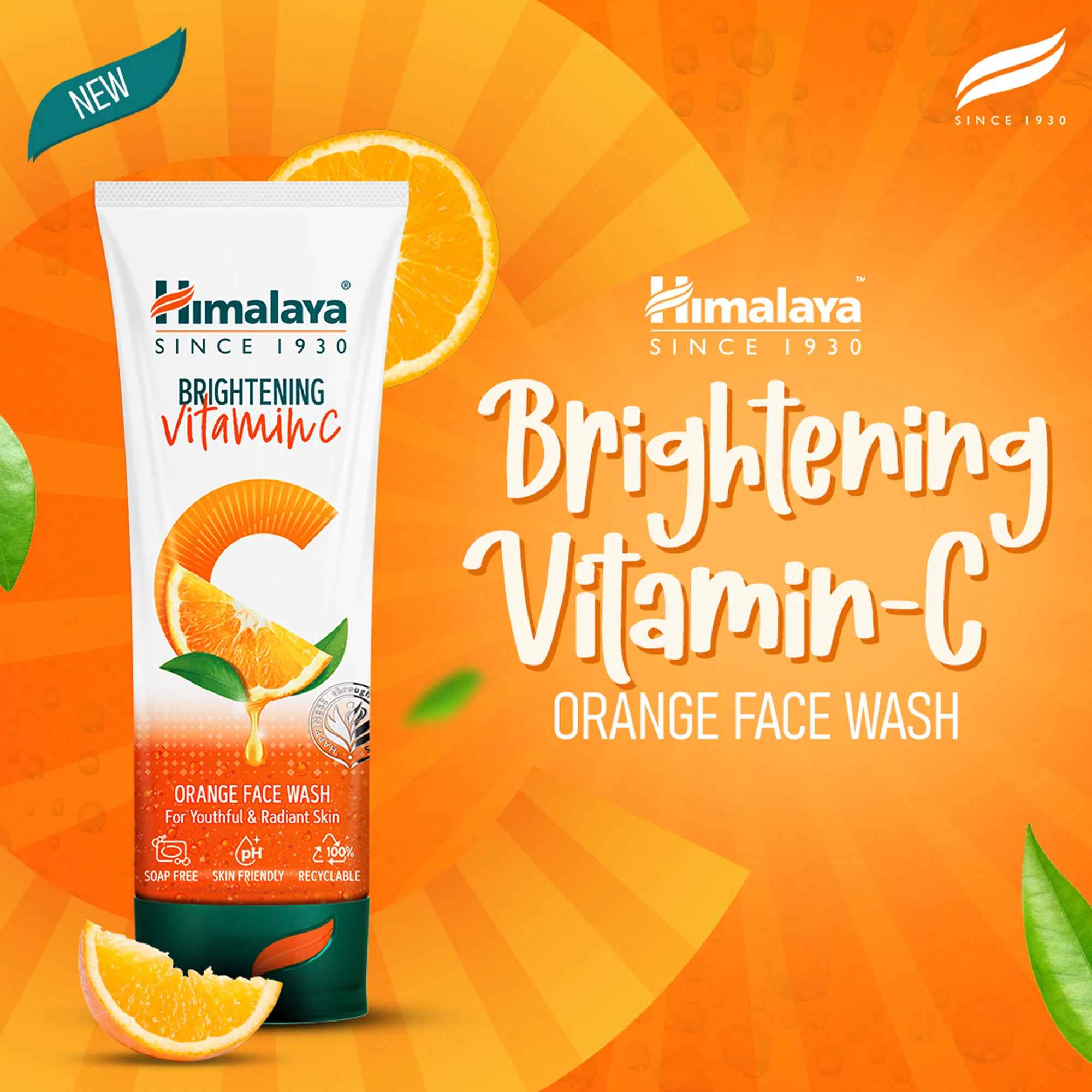 Himalaya Brightening Vitamin C Orange Face Wash - Image 2