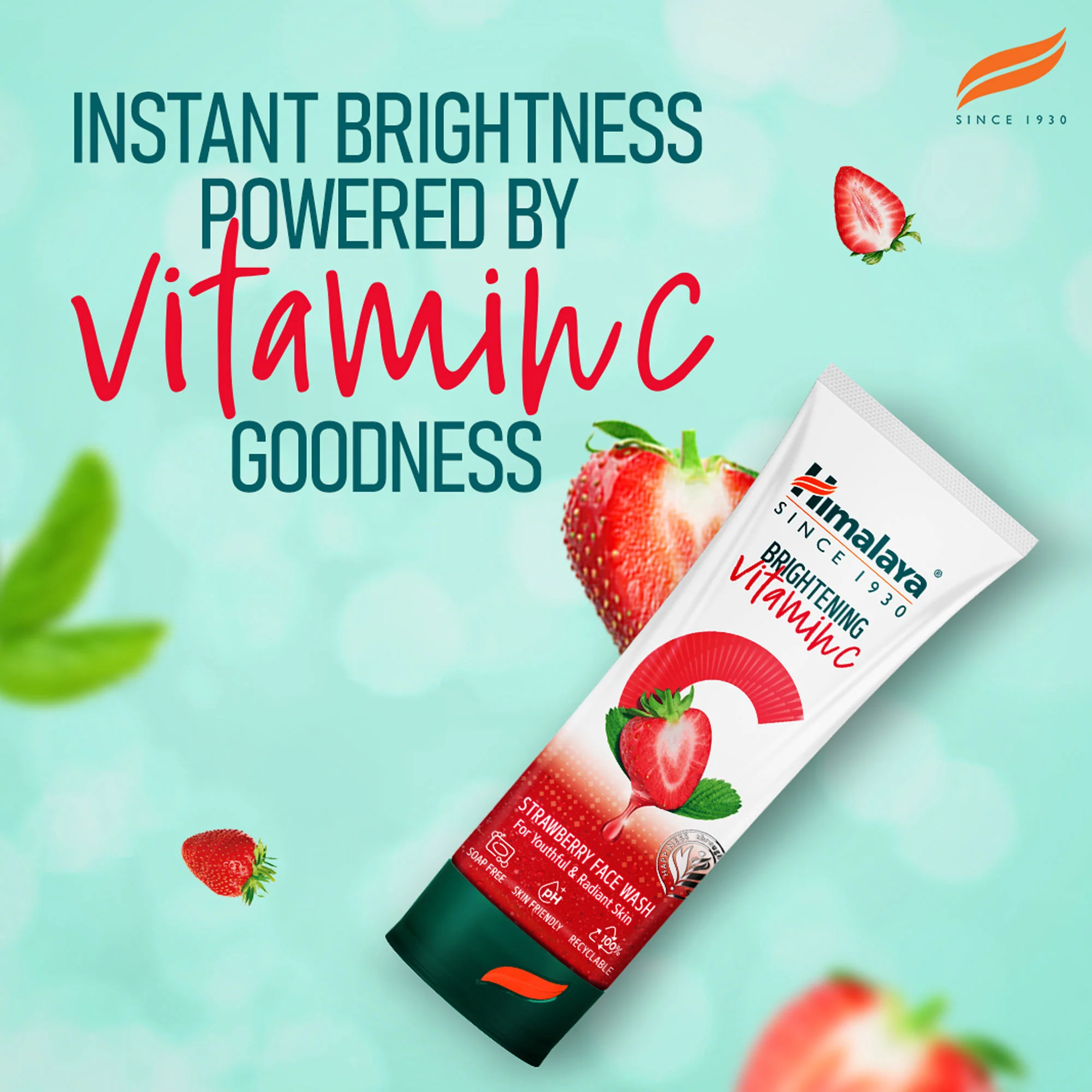 Himalaya Brightening Vitamin C Strawberry Face Wash - Image 2
