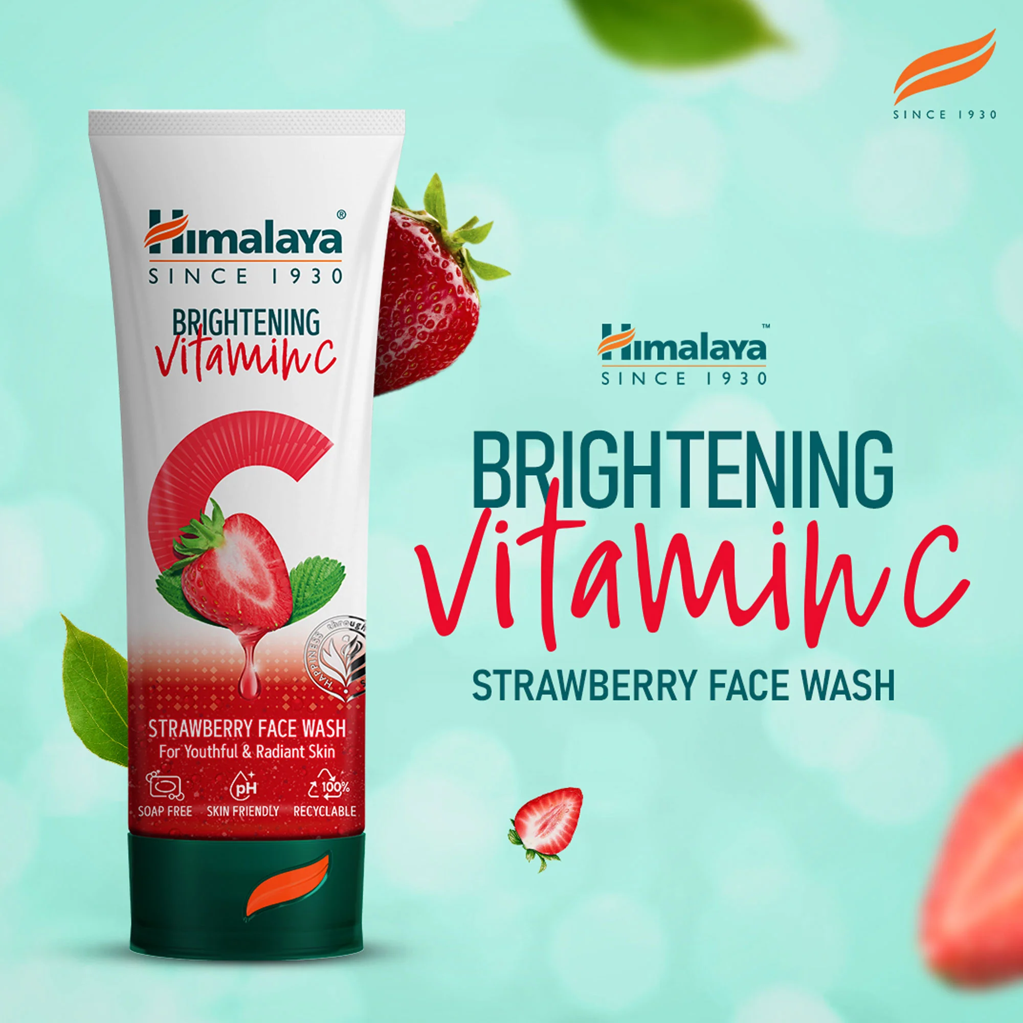 Himalaya Brightening Vitamin C Strawberry Face Wash - Image 3