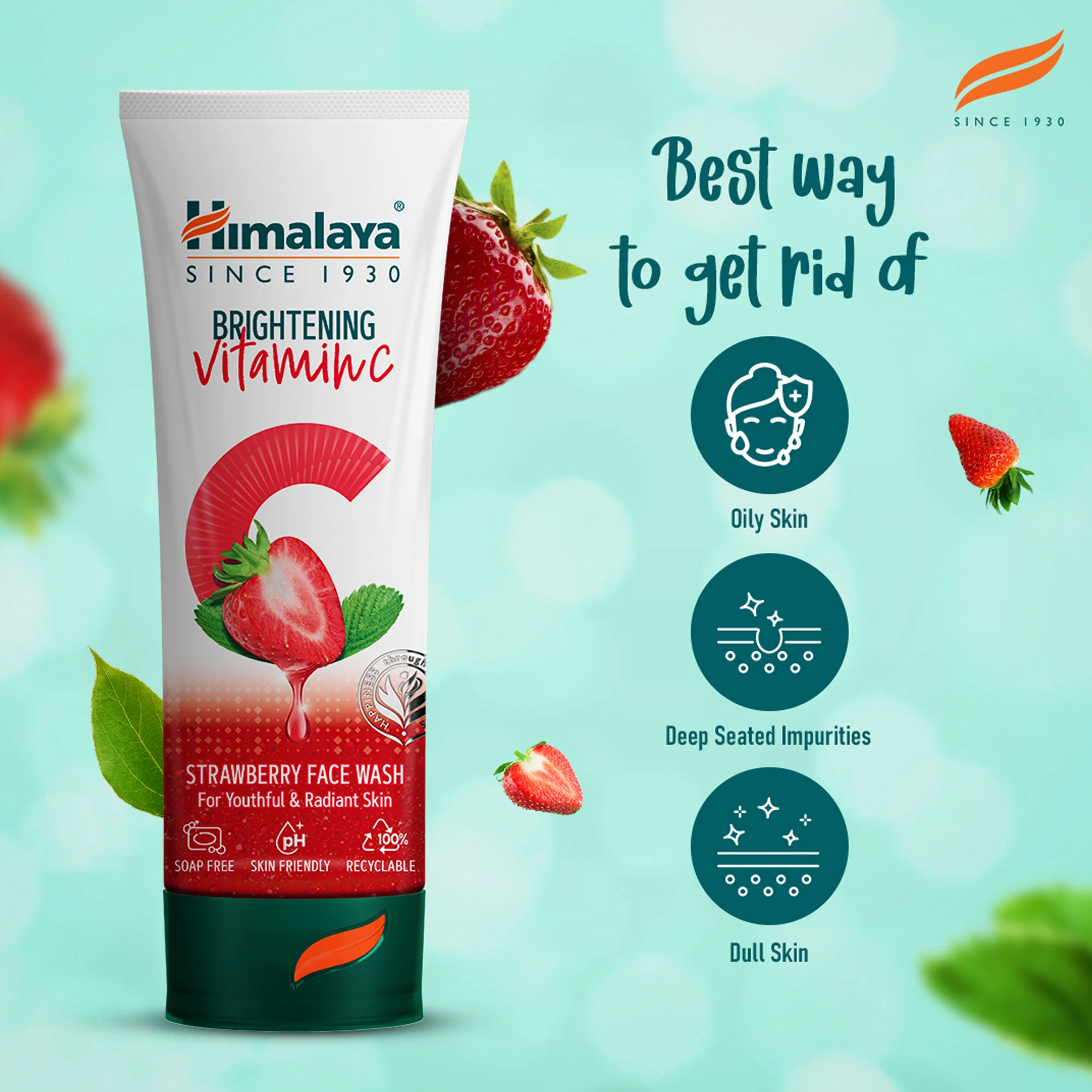 Himalaya Brightening Vitamin C Strawberry Face Wash - Image 5