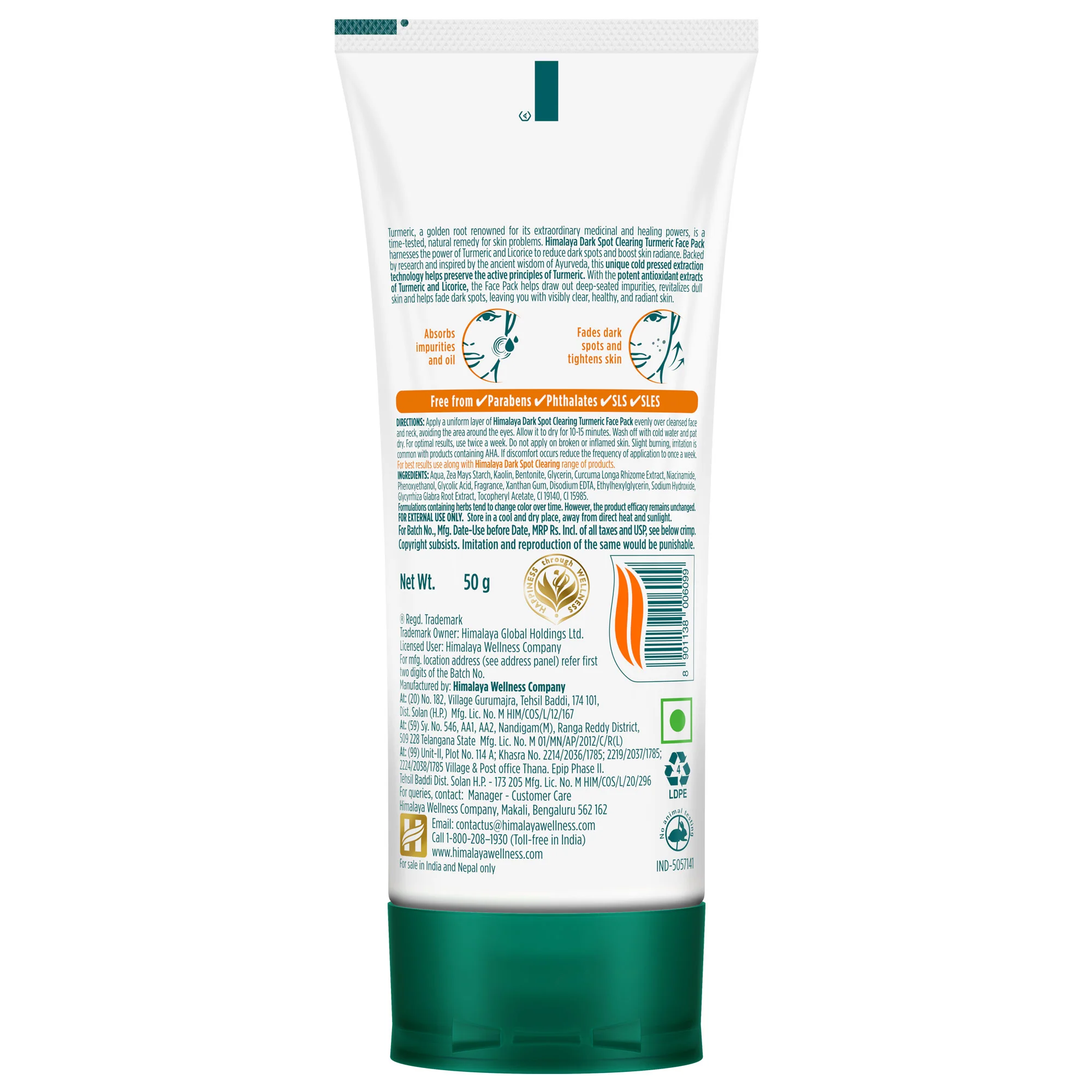Himalaya Dark Spot Clearing Turmeric Face Pack - Image 4