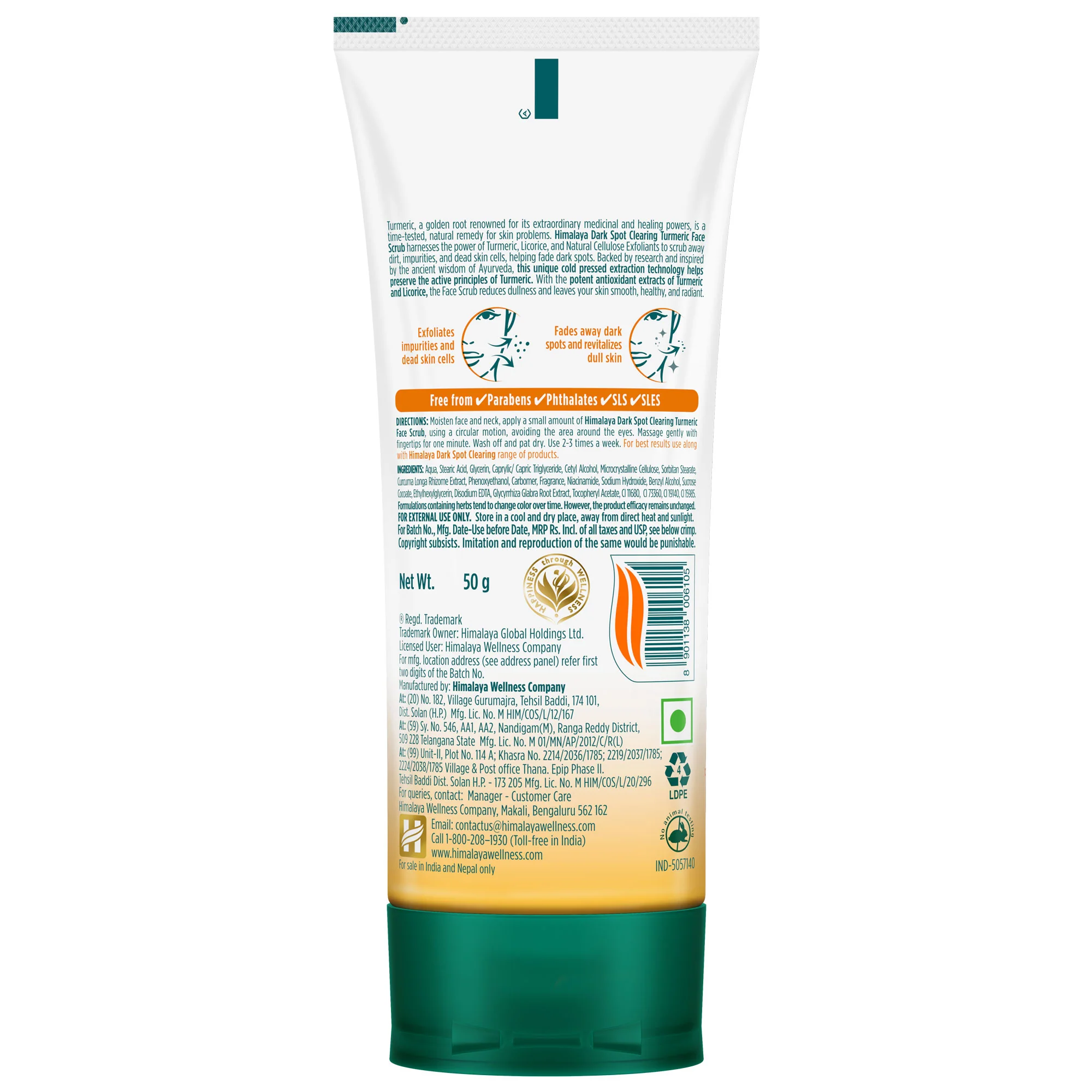 Himalaya Dark Spot Clearing Turmeric Face Scrub - Image 4