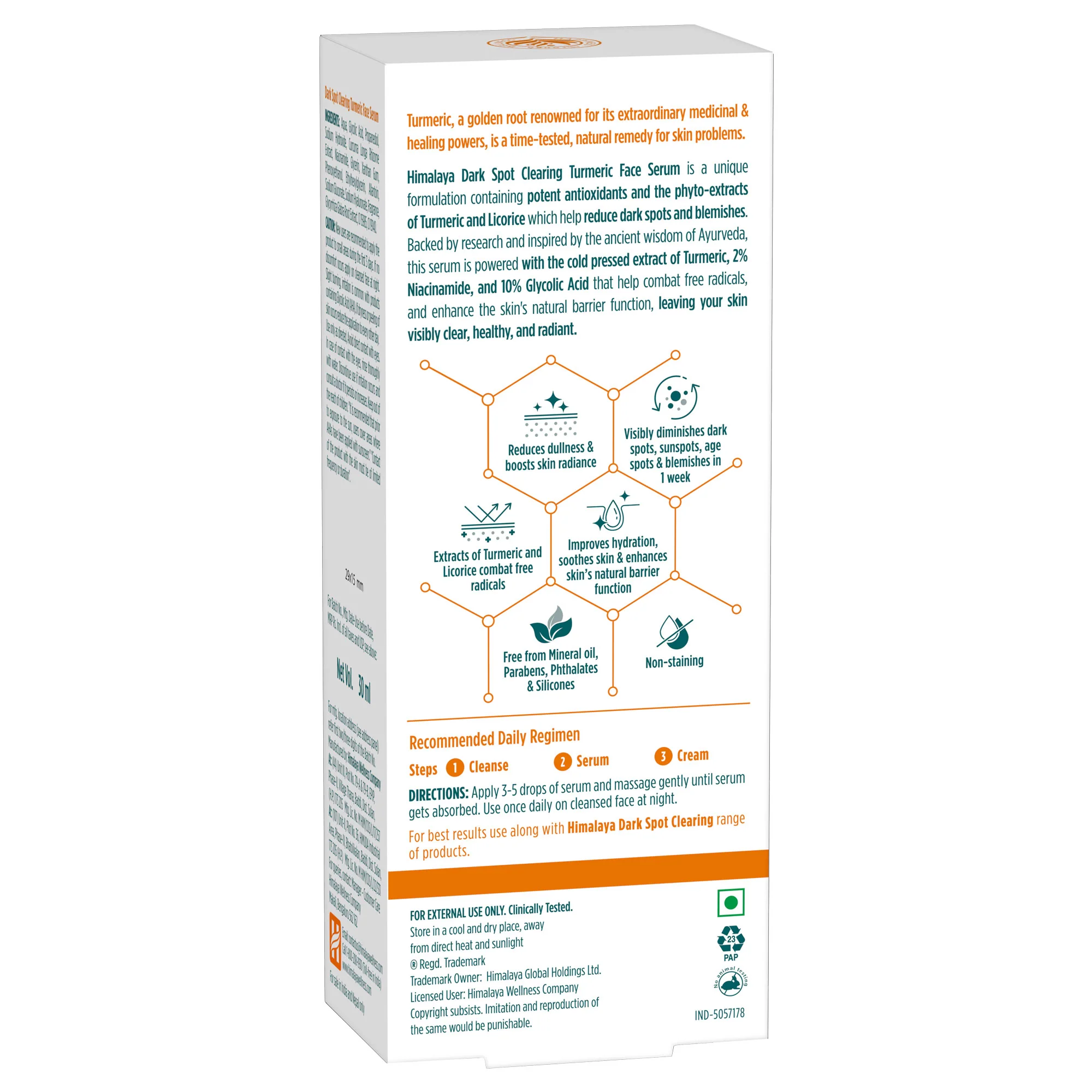 Himalaya Dark Spot Clearing Turmeric Face Serum - Image 7