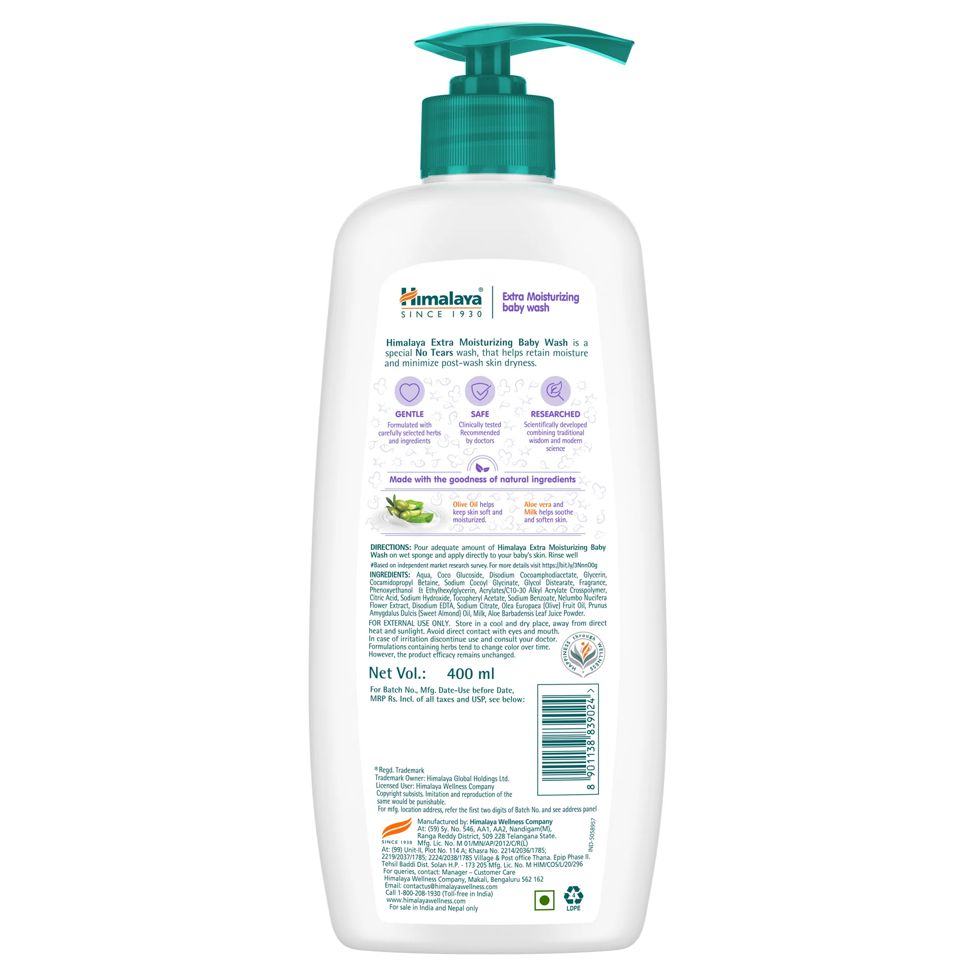 Himalaya Extra Moisturizing Baby Wash - Image 3