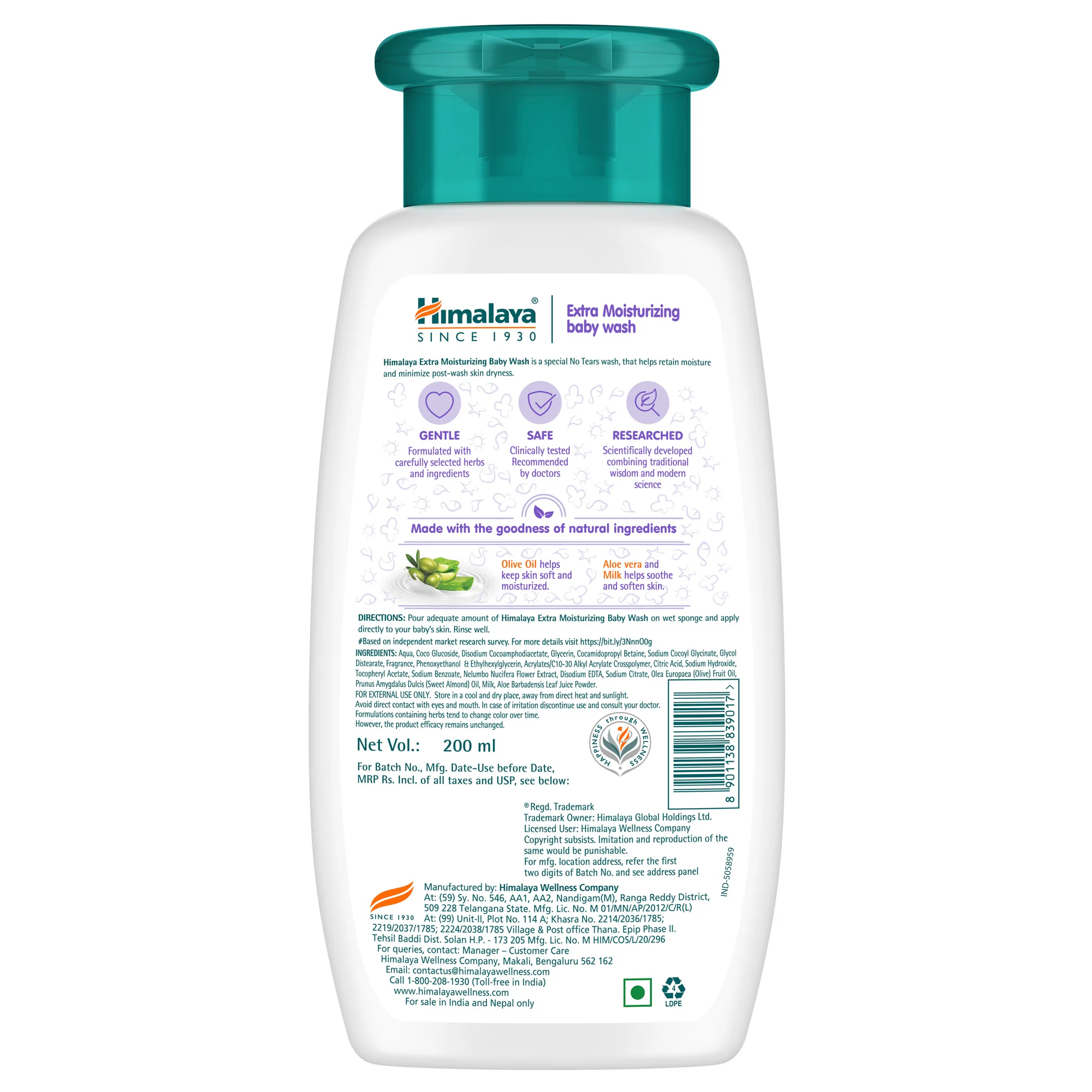 Himalaya Extra Moisturizing Baby Wash - Image 6
