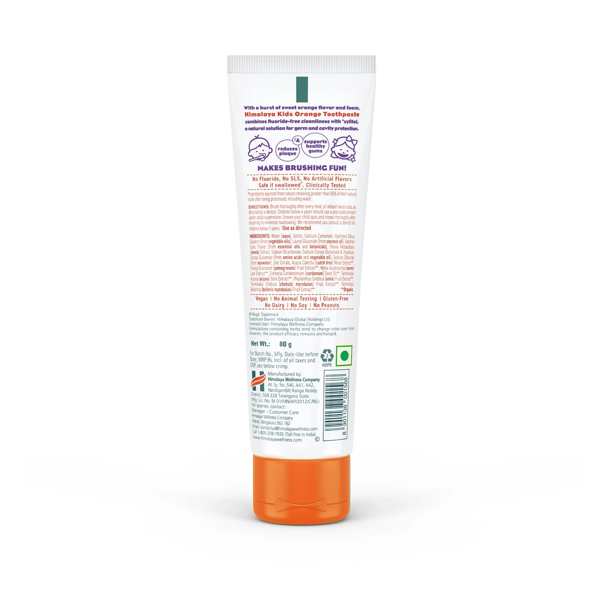 Himalaya Kids Orange Toothpaste - Image 2