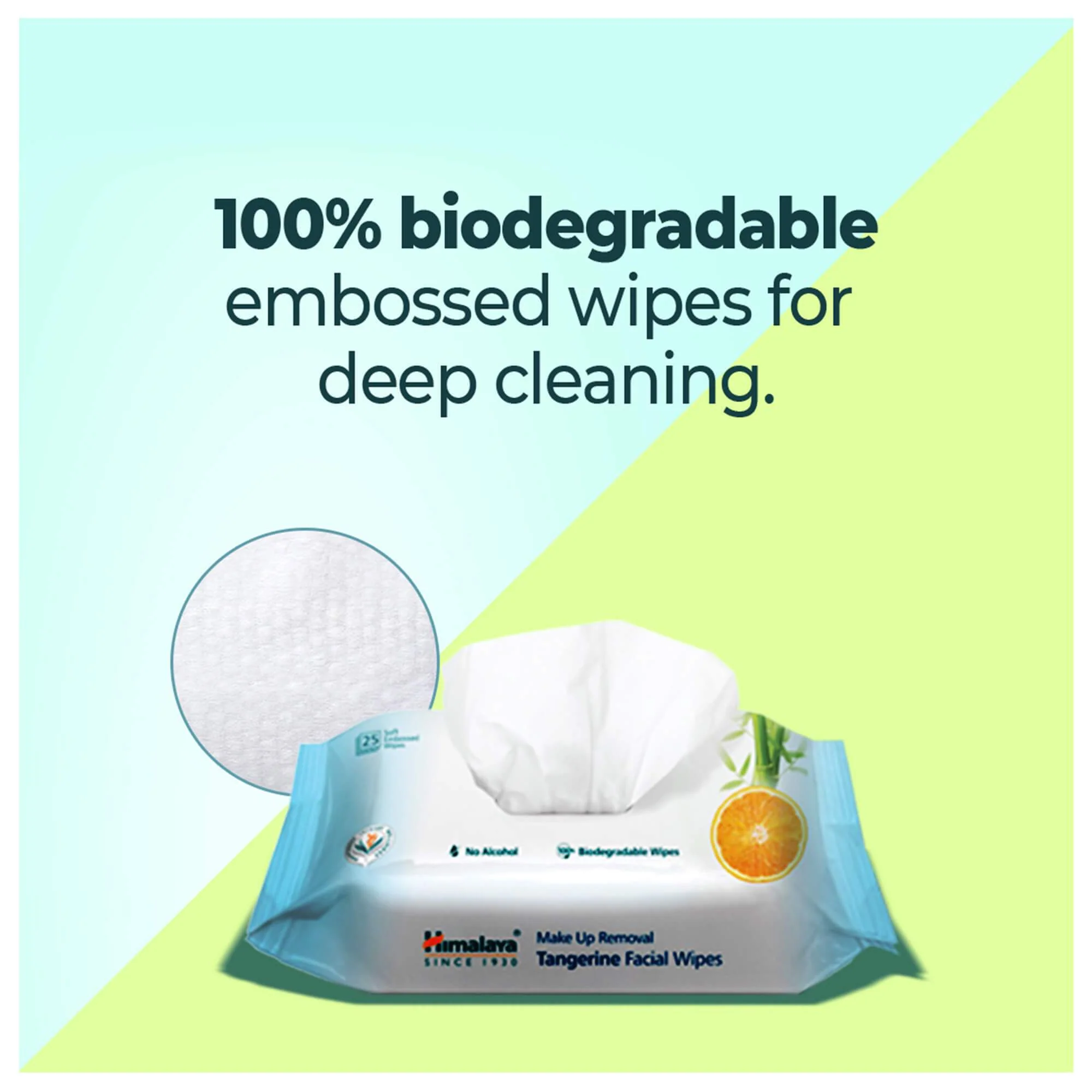 Himalaya Makeup Removal Tangerine Facial Wipes - Image 6