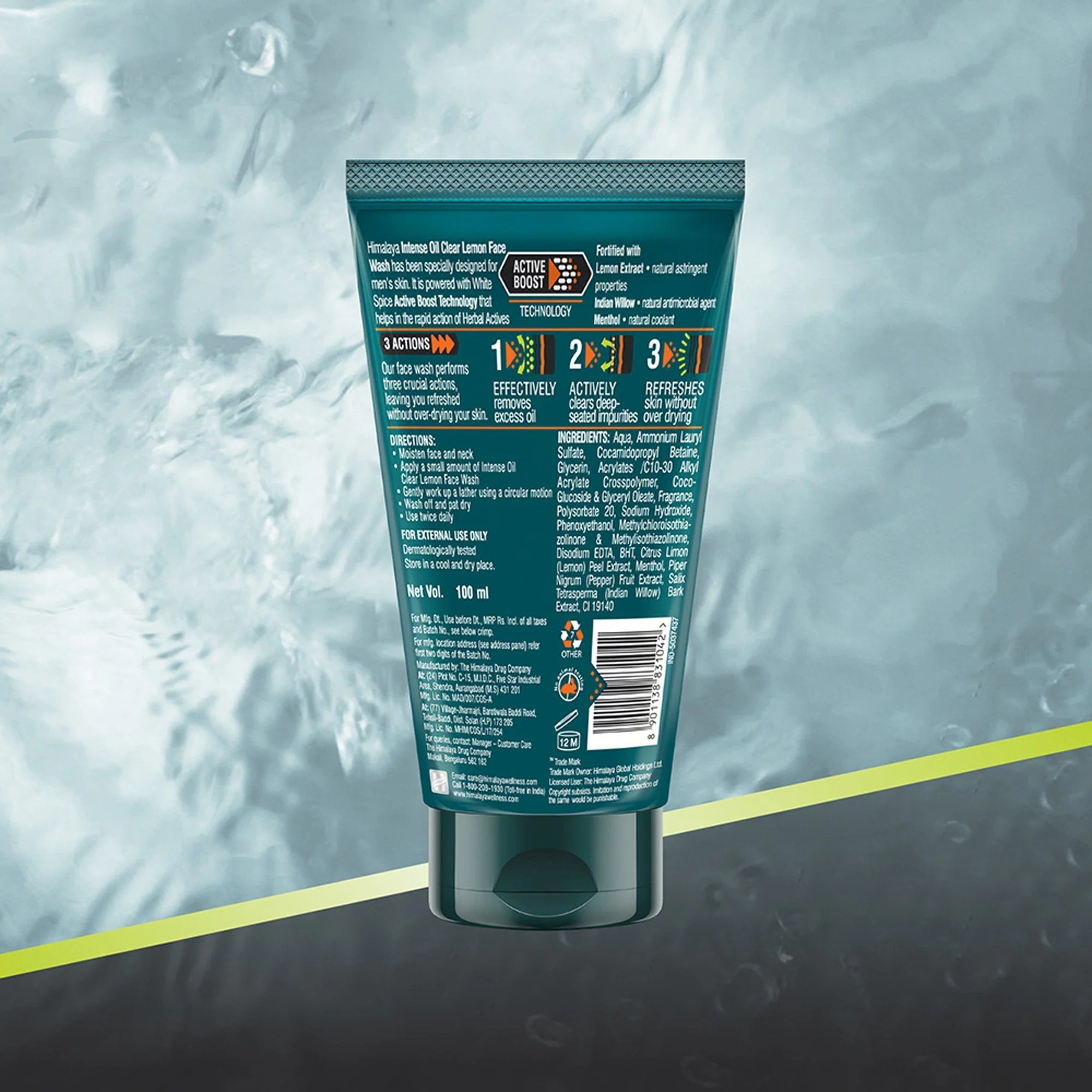 Himalaya Men Intense Oil Clear Lemon Face Wash - Image 6