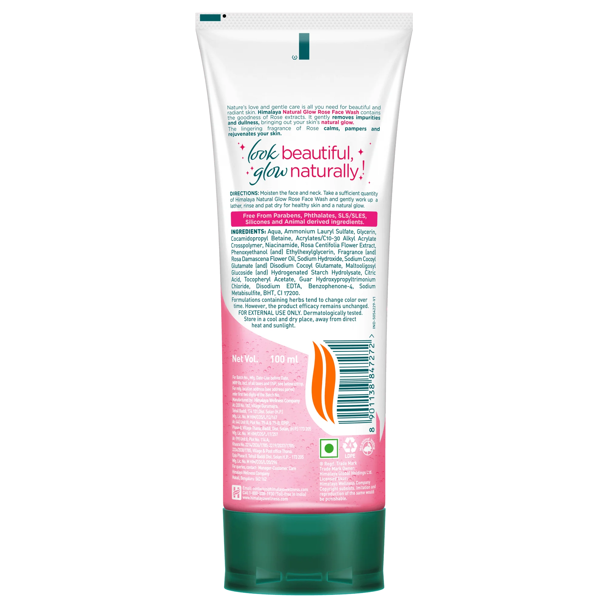 Himalaya Natural Glow Rose Face Wash - Image 6