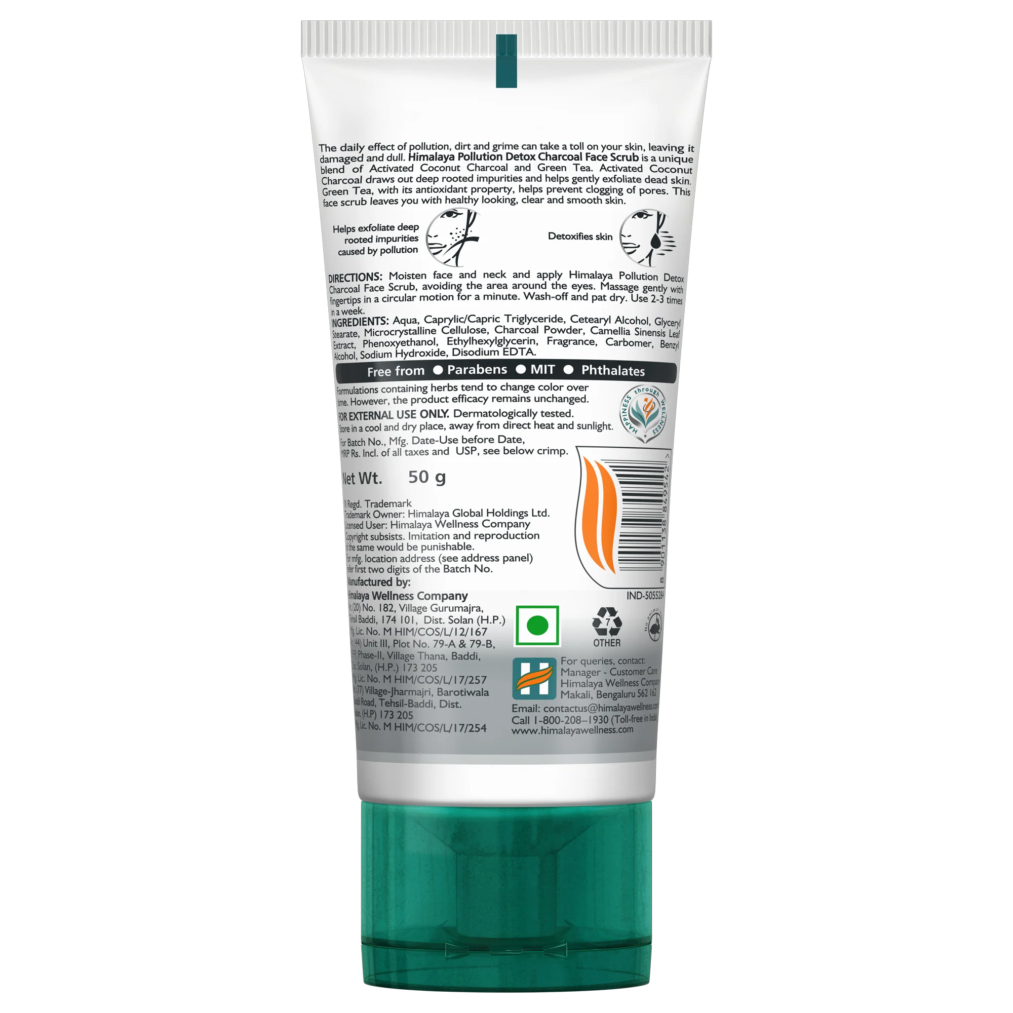 Himalaya Pollution Detox Charcoal Face Scrub - Image 5