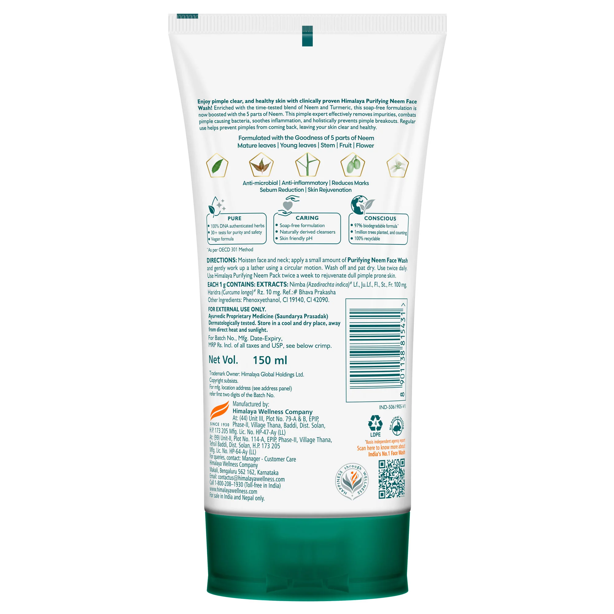 Himalaya Purifying Neem Face Wash - Image 11