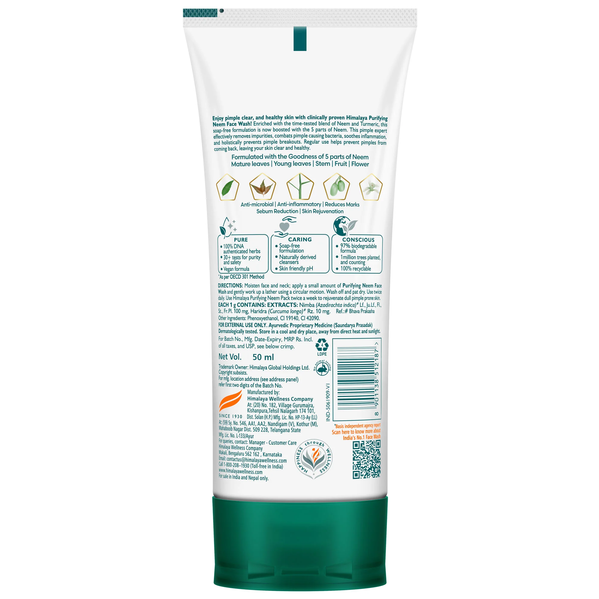 Himalaya Purifying Neem Face Wash - Image 7