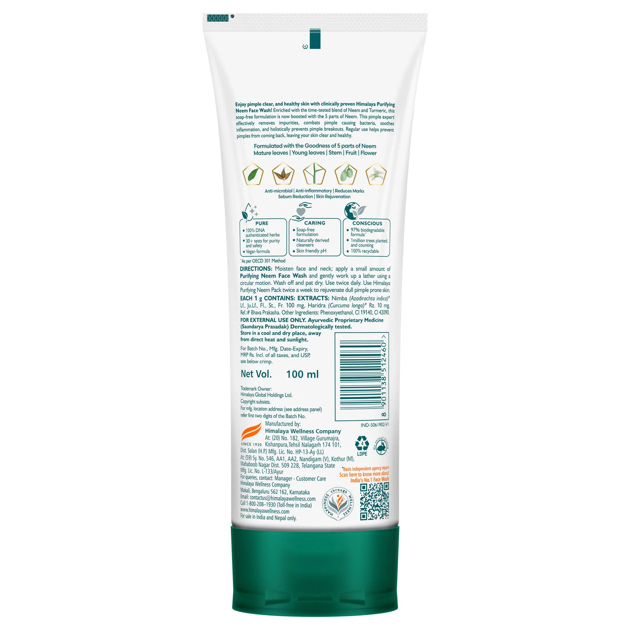Himalaya Purifying Neem Face Wash - Image 9