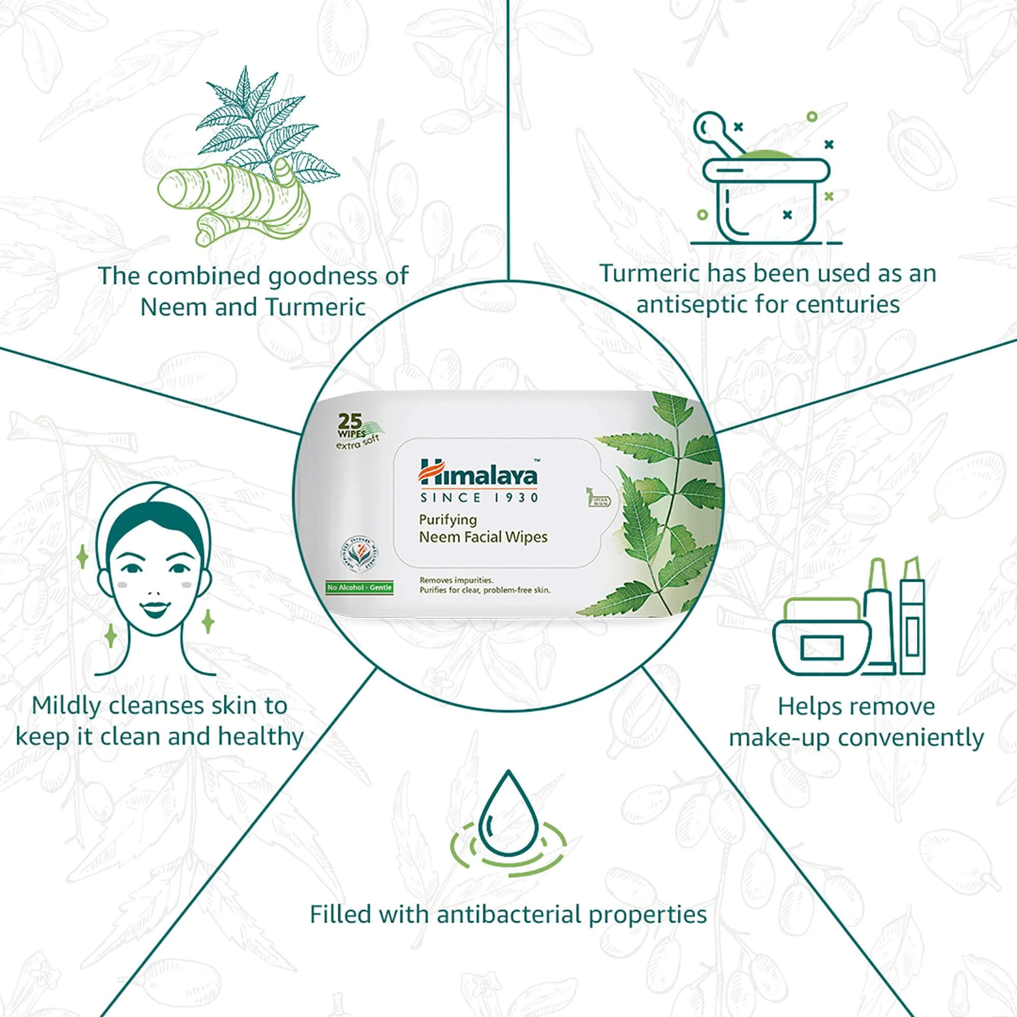 Purifying Neem Facial Wipes - Image 3