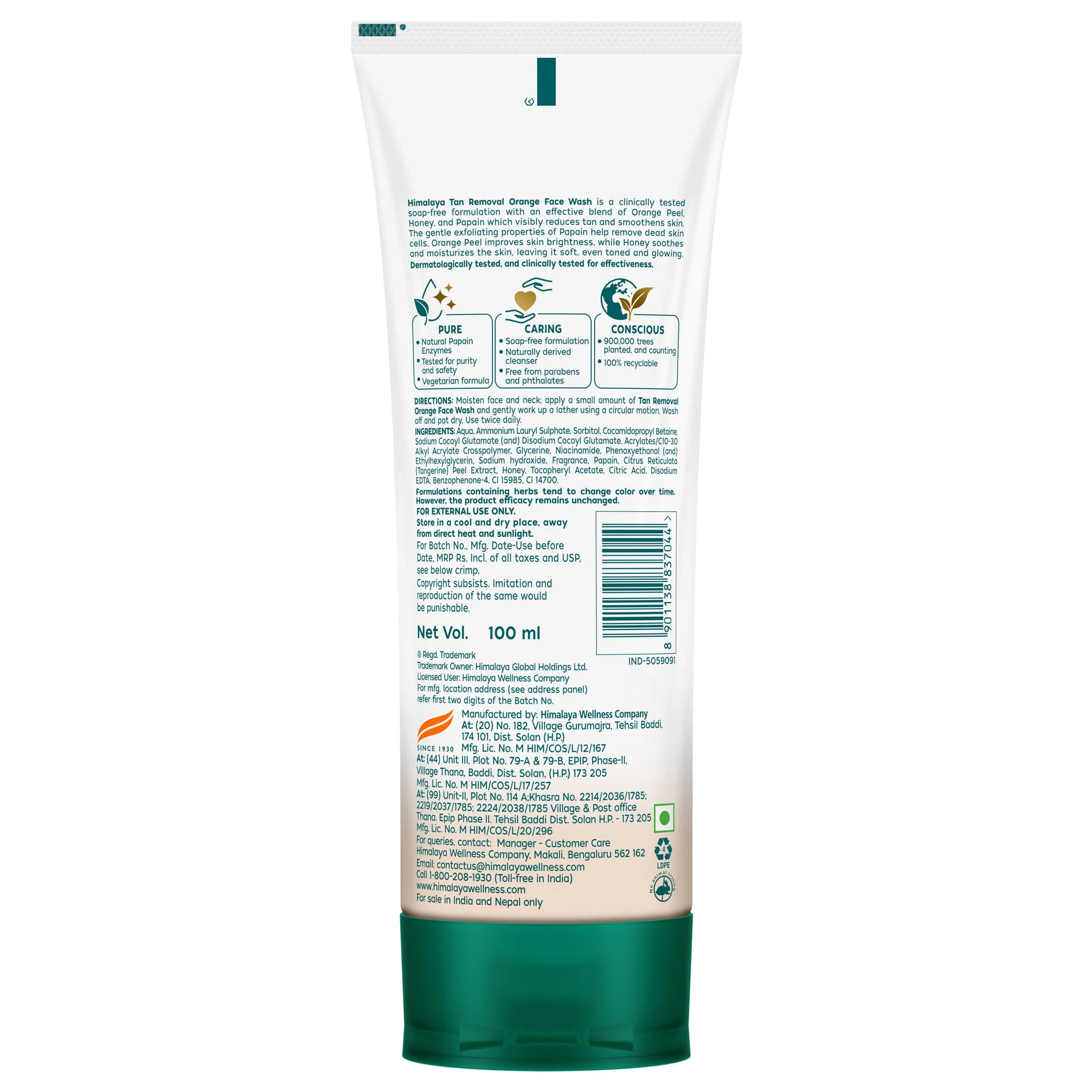 Tan Removal Orange Face Wash - Image 11