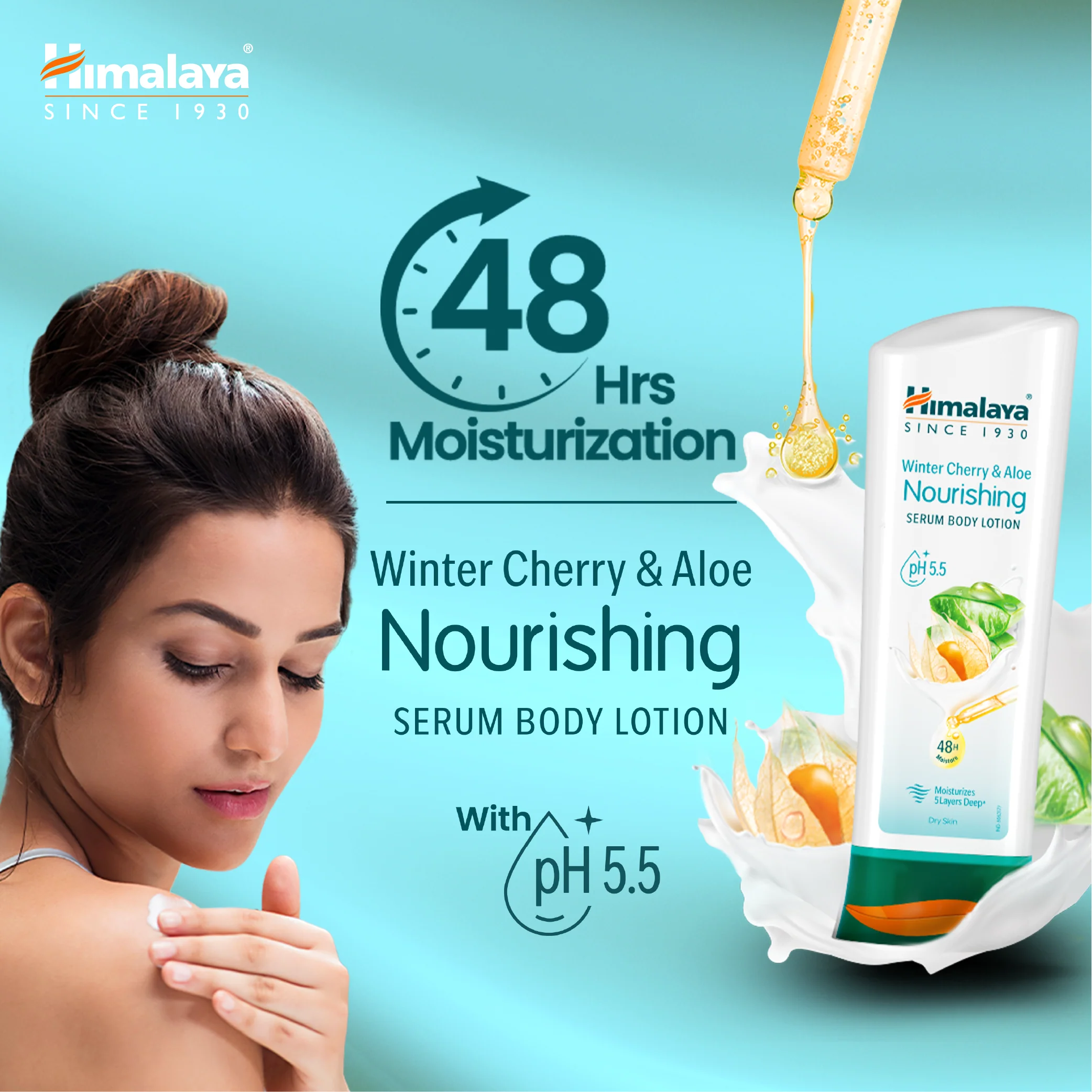 Winter Cherry & Aloe Nourishing Serum Body Lotion - Image 3